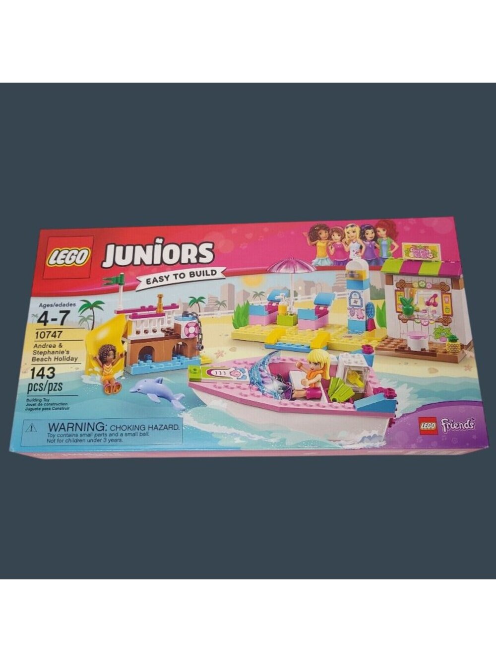 Lego Juniors 10747 Andrea & Stephanies Beach Holiday Set 143 Pieces Ages 4-7